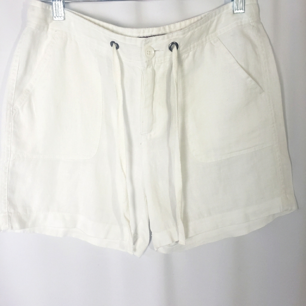 Merona White Linen Shorts